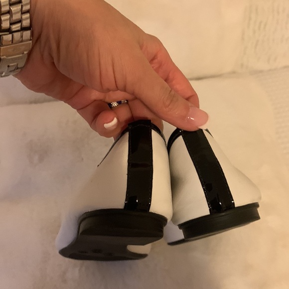 Fm/Ny black & White ballet flats - Picture 6 of 9